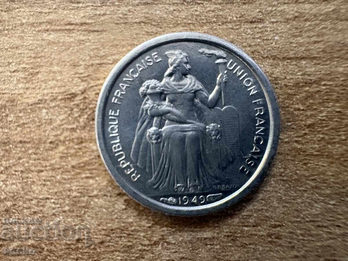 Νέα Καληδονία - 50 σαντίμ (1949) με τιμή € 4.00 | 7.82 BGN Νέα Καληδονία - 50 σαντίμ (1949) με τιμή € 4.00 | 7.82 BGN