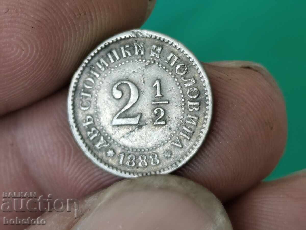 Monedă 2 1/2 stotinki 1888 cu preț € 20.00 | 39.12 BGN