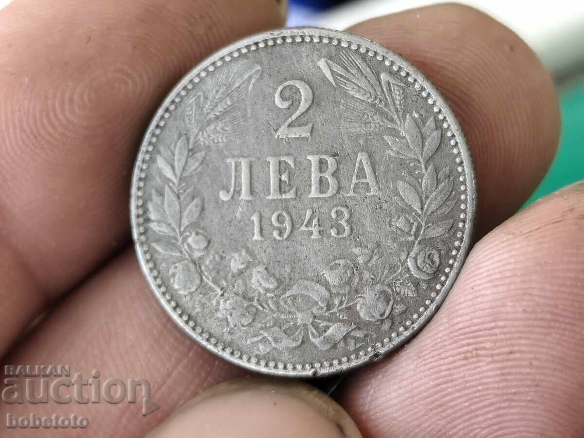 Monedă 2 BGN 1943
