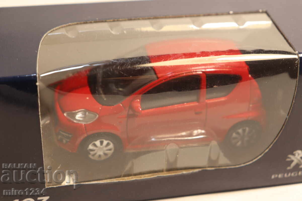 Licitație MAȘINUȚĂ JUCĂRIE MODEL NOREV PEUGEOT 107 1/64