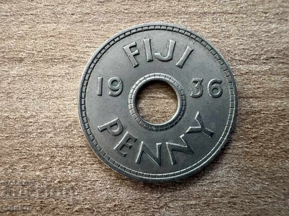 Fiji - 1 penny (1936) - Edward al VIII-lea