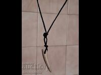 Antique bear tooth necklace jewelry ornament accessory necklace