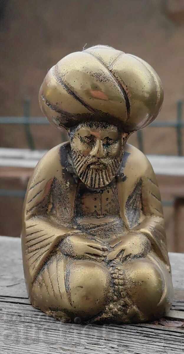 DUHOVNIC MUSULMAN IMAM HODJA STATUETĂ FIGURĂ DIN BRONZ