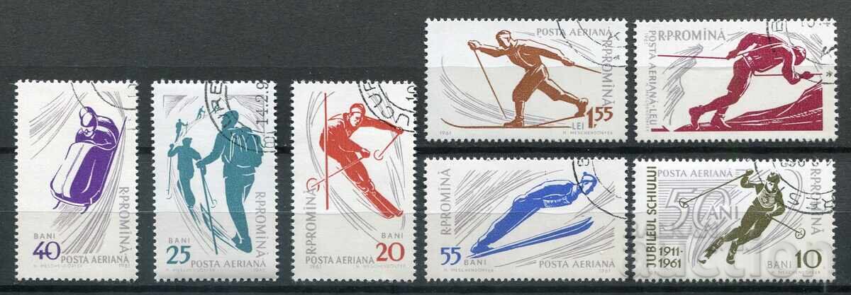 România 1961 CTO - Sport, sporturi de iarnă