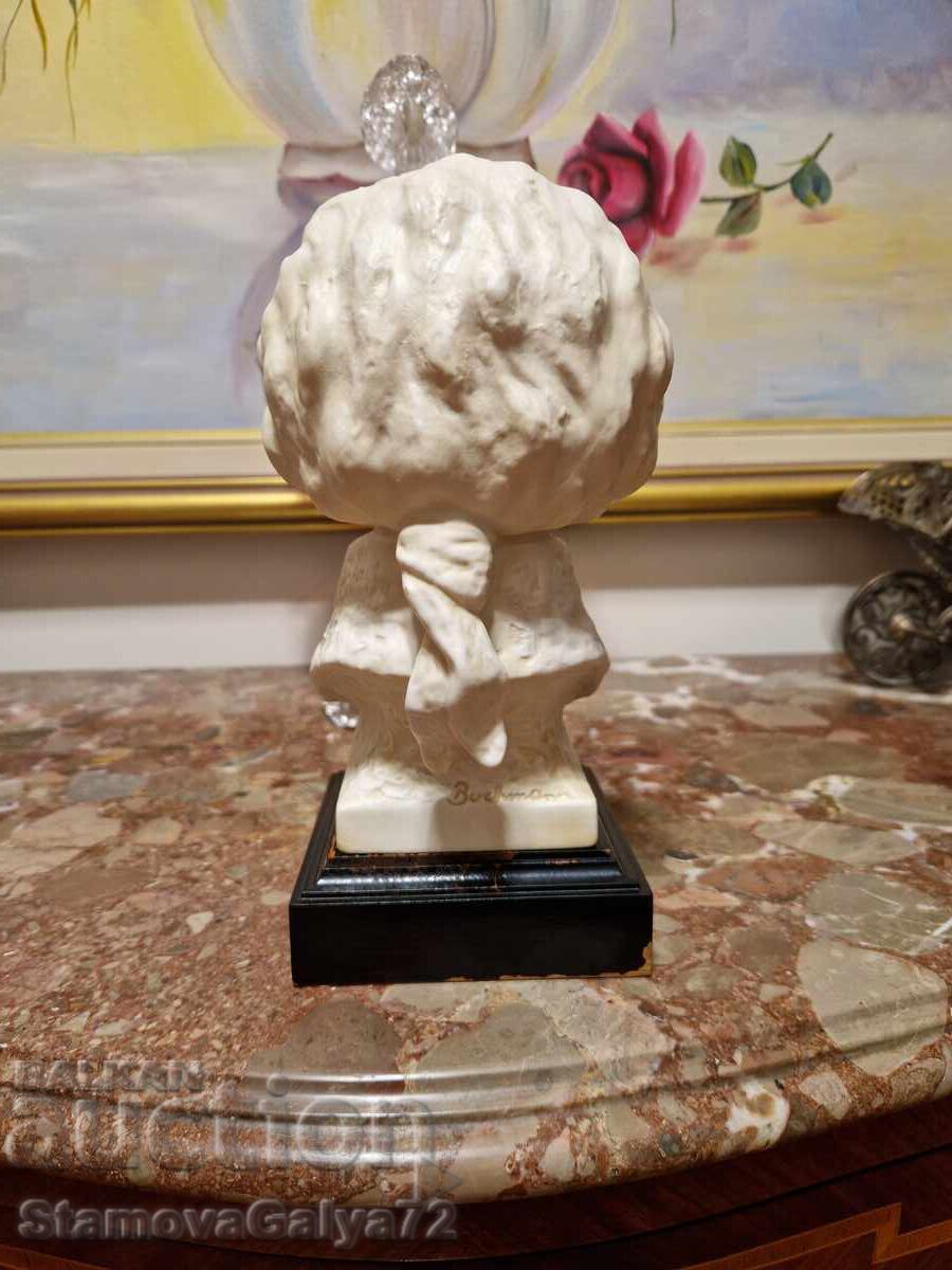 Unic bust antic din porțelan german al lui Mozart - Goebel - 6 Unic bust antic din porțelan german al lui Mozart - Goebel - 6