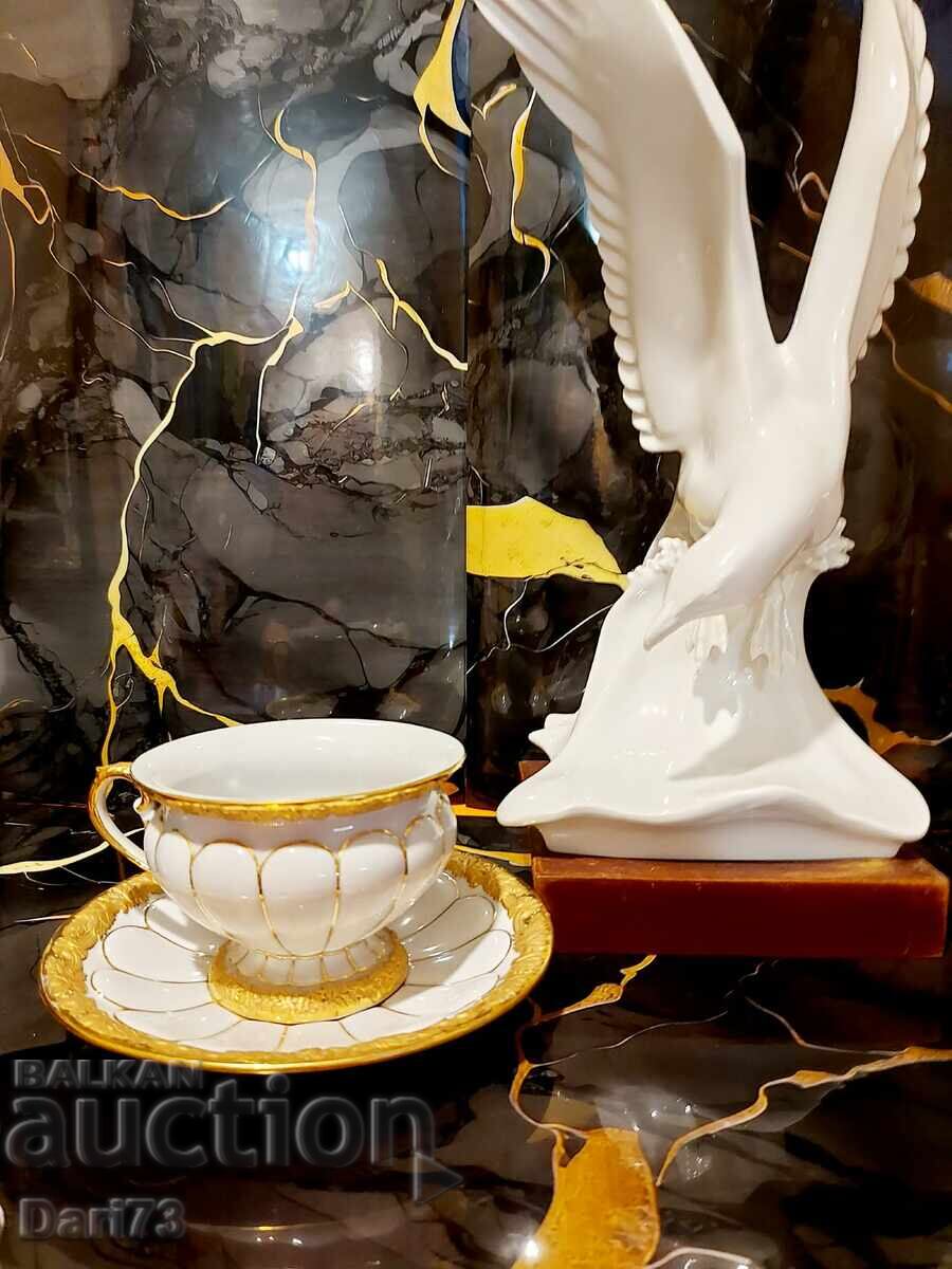 Изискан двоен сет за чай Meissen Изискан двоен сет за чай Meissen