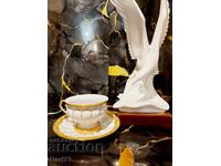 Exquisite Meissen double tea set