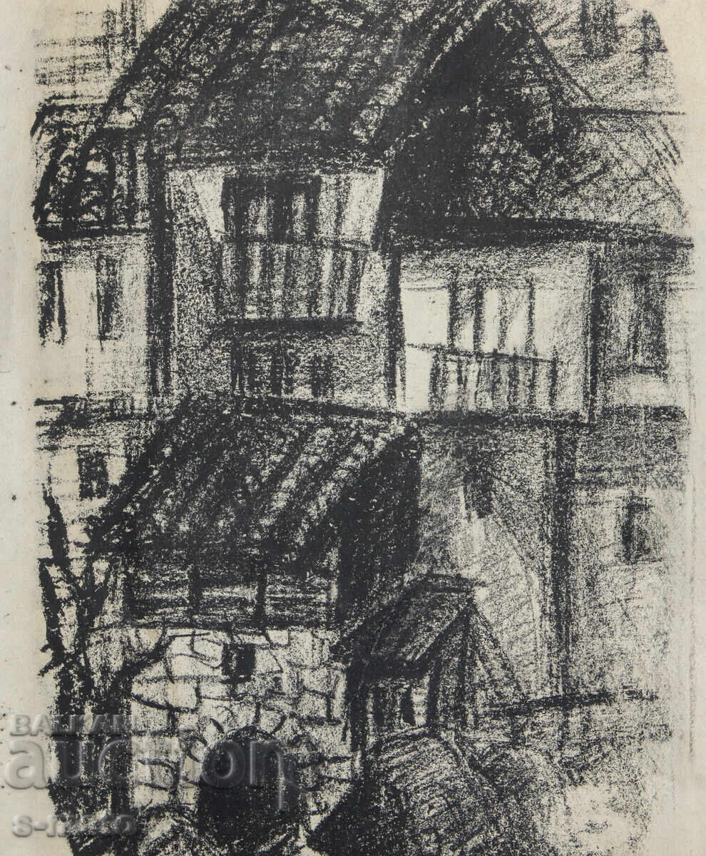 Grafică, litografie peisaj din Veliko Târnovo - 5 Grafică, litografie peisaj din Veliko Târnovo - 5