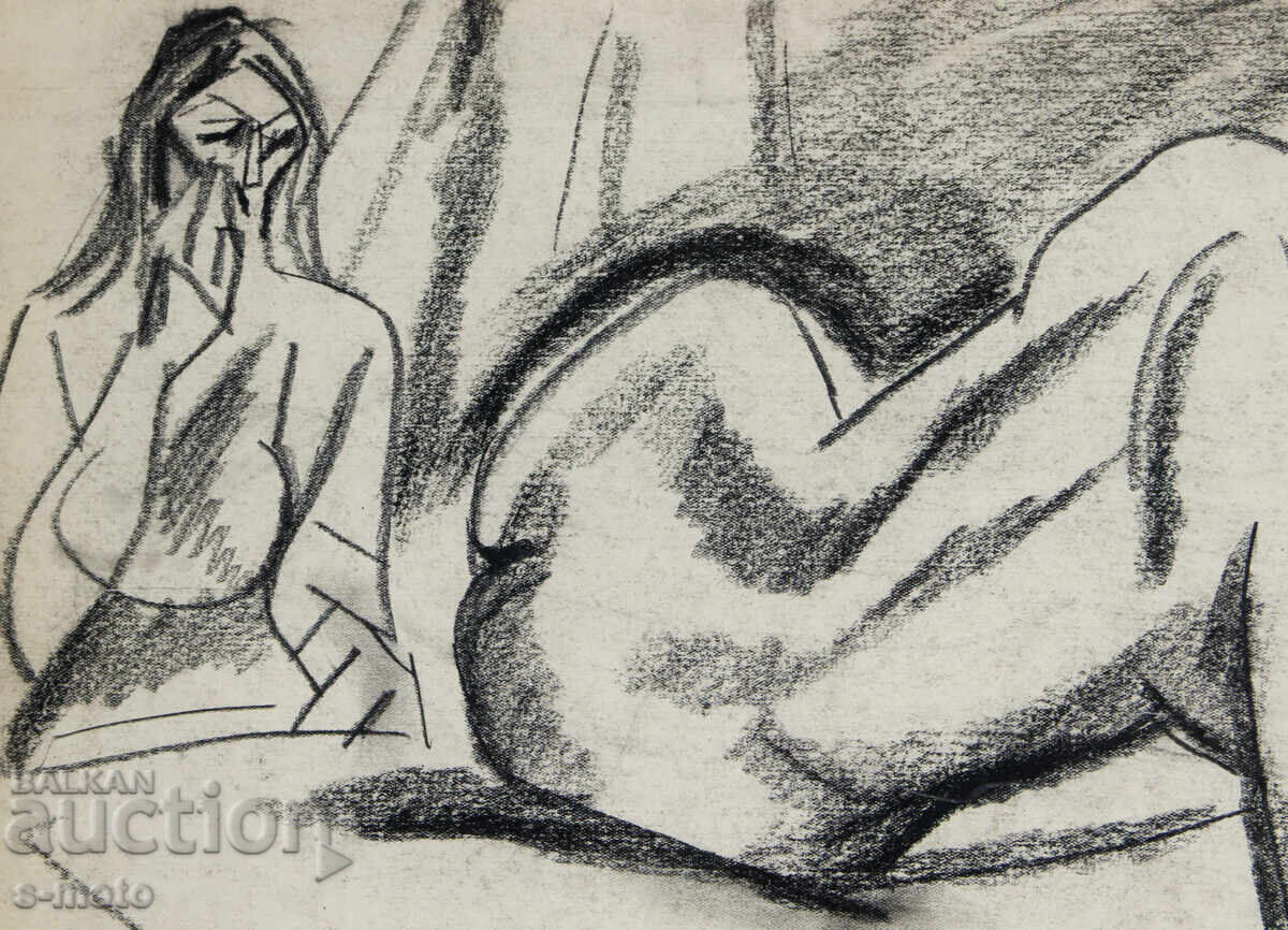 Livrarea Desen vechi portret nud