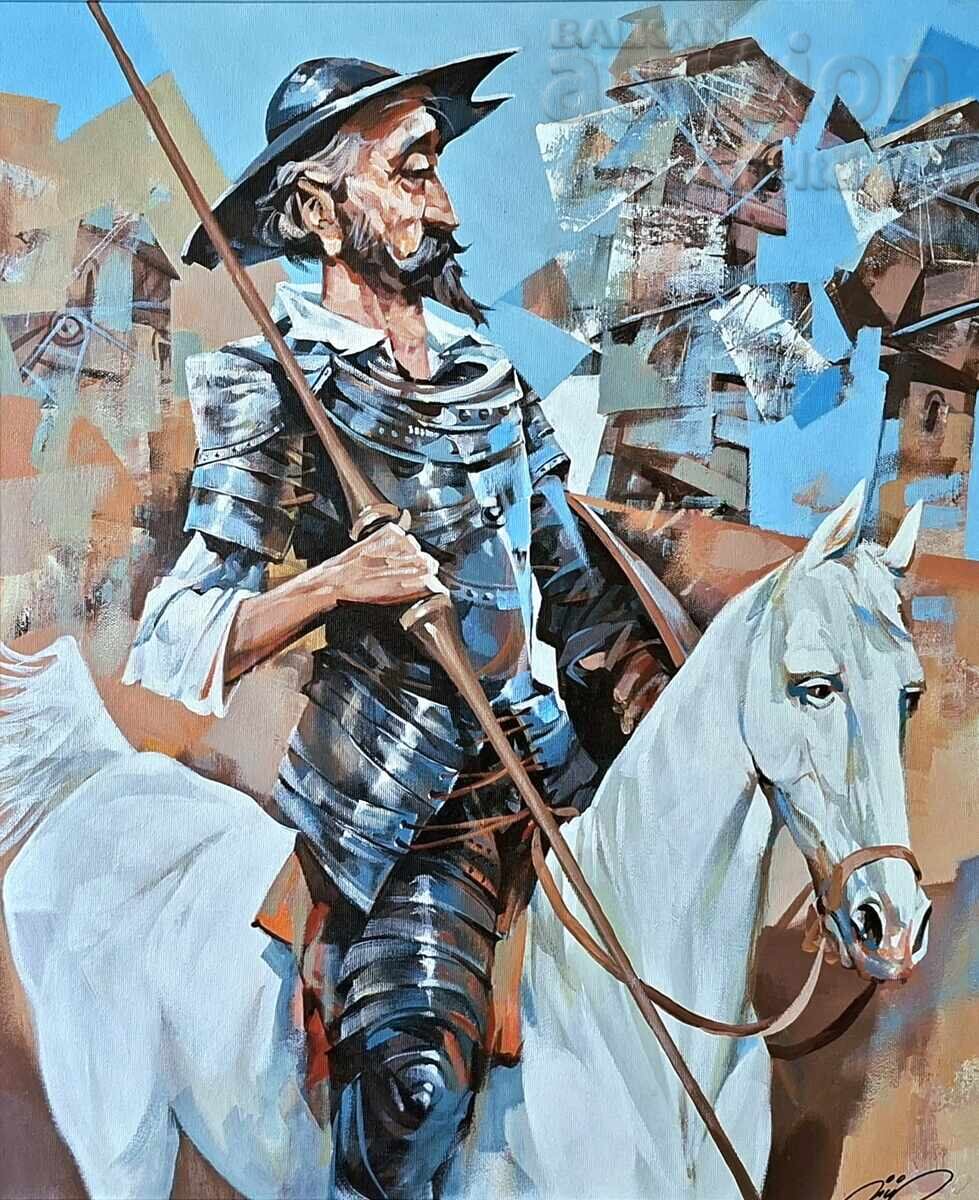 Ζωγραφική, «Δον Κιχώτης», τέχνη. Αναπλ. Yordan Yordanov με τιμή € 1000.00 | 1955.84 BGN