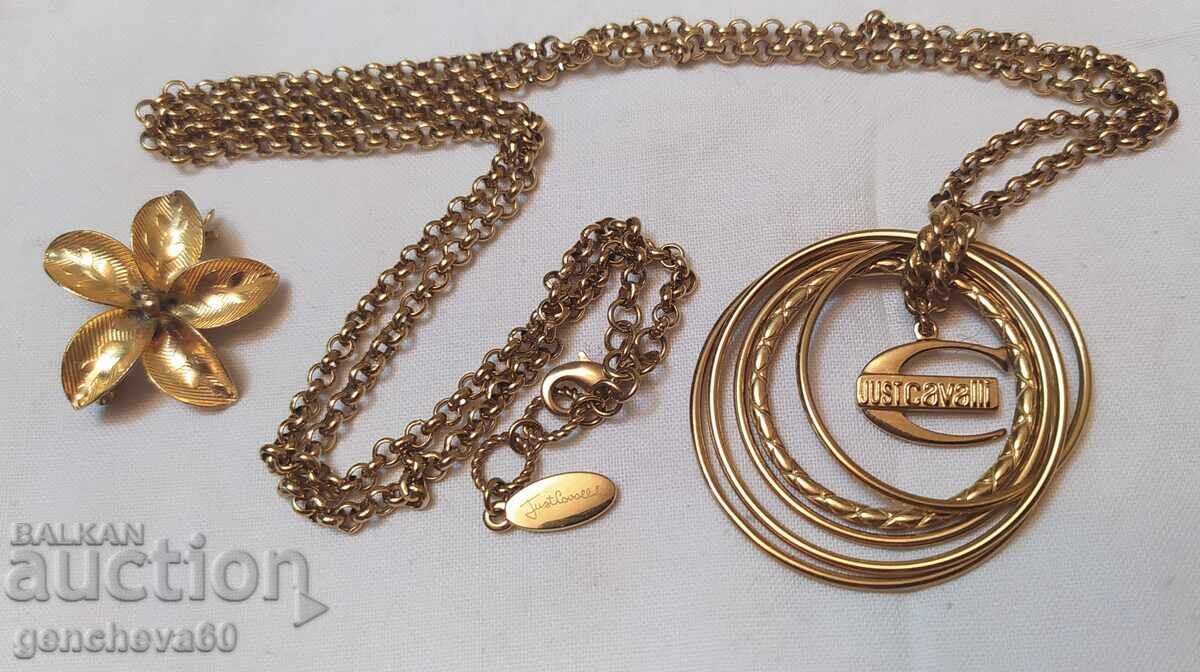 Colier JUST CAVALLI și broșă Colier JUST CAVALLI și broșă