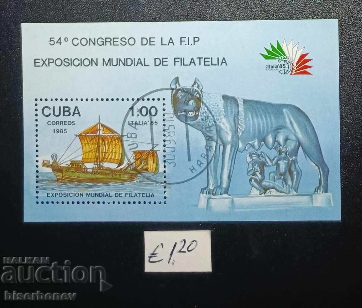 Cuba, Cuba, bloc de timbre, gumă originală Cuba, Cuba, bloc de timbre, gumă originală