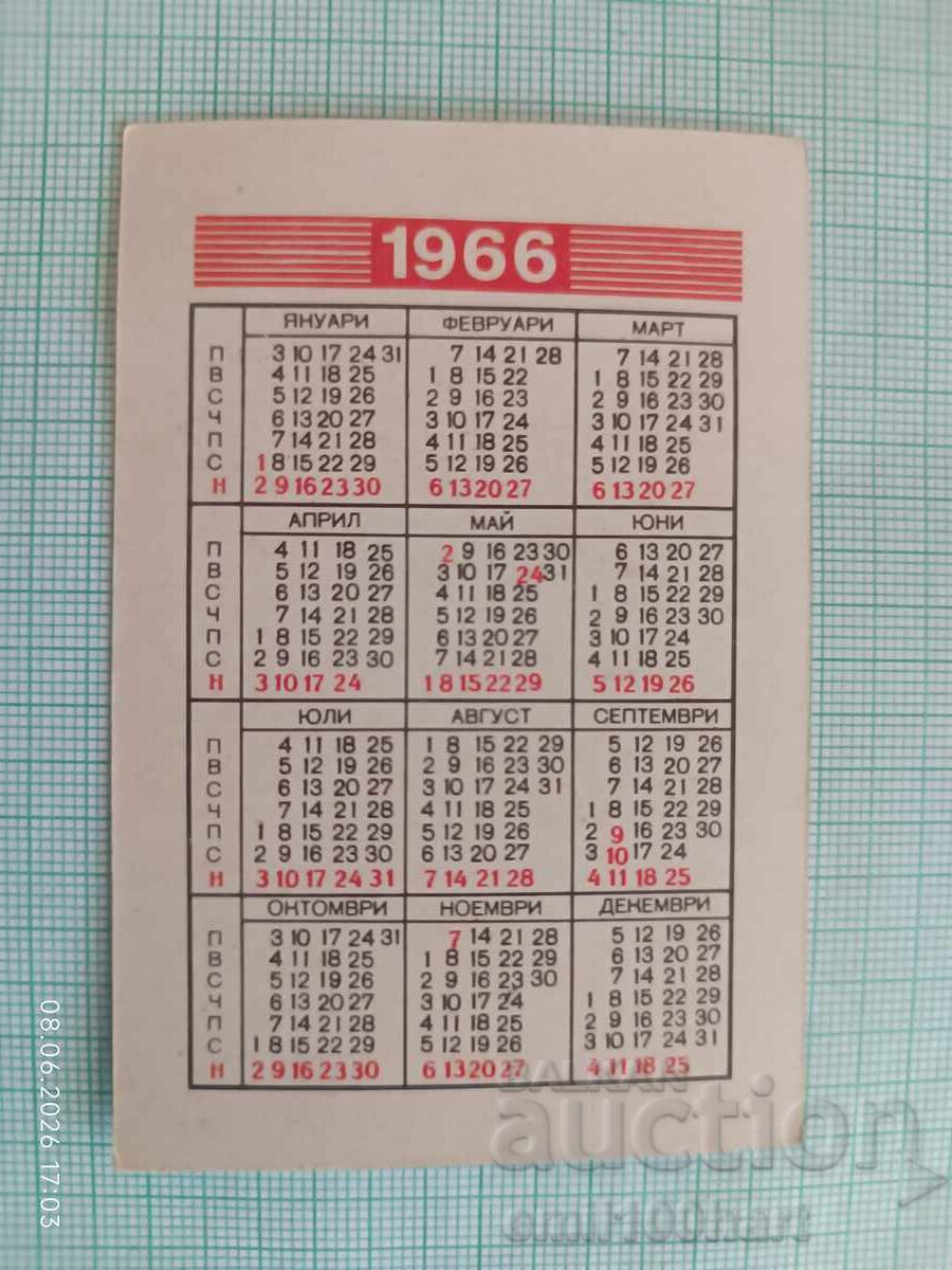 Ημερολόγιο OTP Εμπόριο στο χωριό Γκάμπροβο 1966 με τιμή € 2.00 | 3.91 BGN Ημερολόγιο OTP Εμπόριο στο χωριό Γκάμπροβο 1966 με τιμή € 2.00 | 3.91 BGN