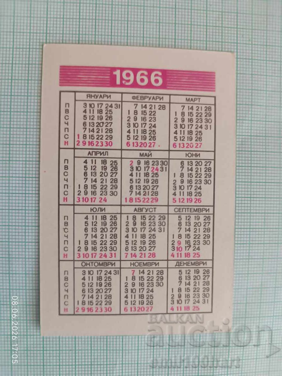 Ημερολόγιο ΔΙΠ Μέταλ Τολμπούχιν 1966 με τιμή € 2.00 | 3.91 BGN Ημερολόγιο ΔΙΠ Μέταλ Τολμπούχιν 1966 με τιμή € 2.00 | 3.91 BGN
