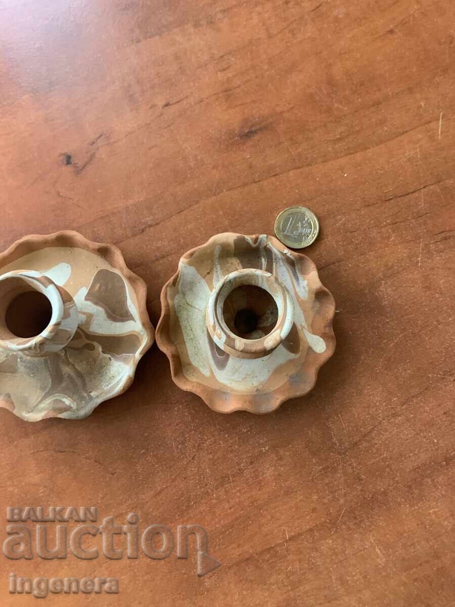 SFEȘNIC DIN CERAMICĂ - 2 BUC. REDUCERE cu preț € 2.90 | 5.67 BGN