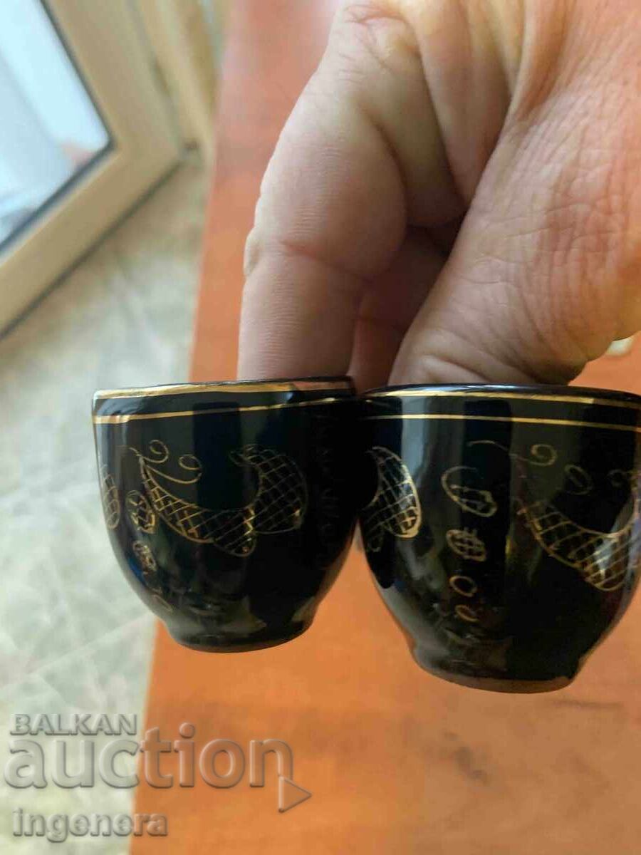 PAHAR DIN CERAMICĂ PENTRU ȚUICĂ SMĂLȚUIT - 2 BUC. LICHIDARE STOC