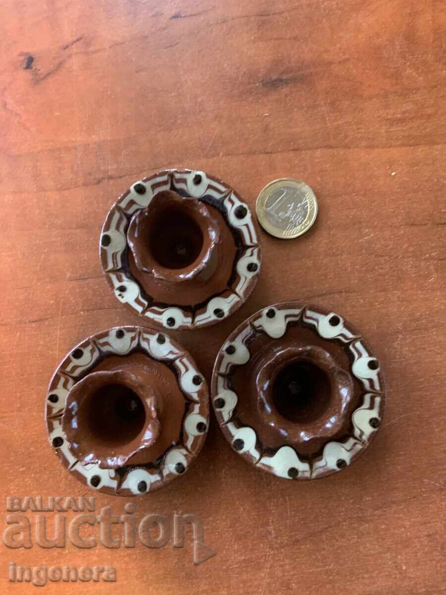 SFEȘNIC DIN CERAMICĂ - 3 BUC. LICHIDARE cu preț € 4.90 | 9.58 BGN