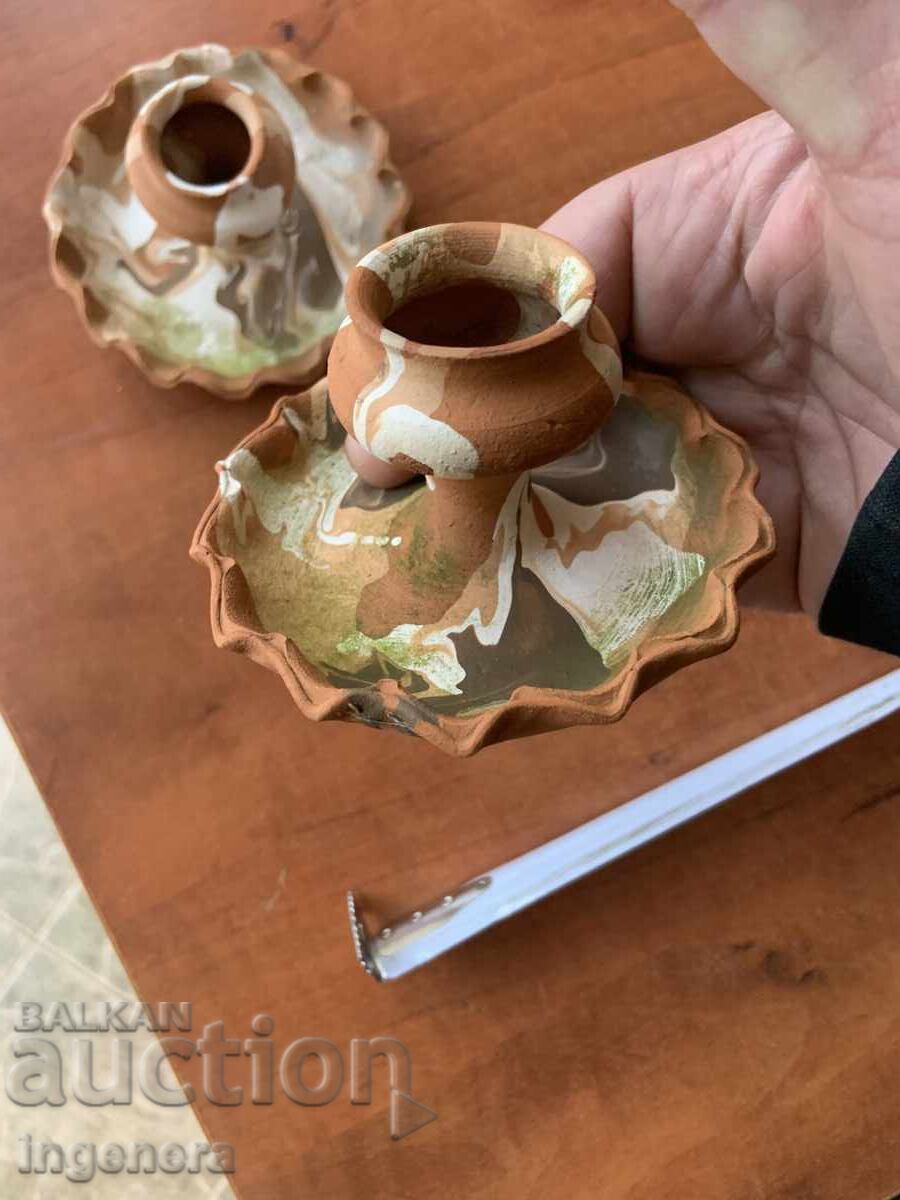 SFEȘNIC DIN CERAMICĂ - 2 BUC. REDUCERE cu preț € 3.90 | 7.63 BGN SFEȘNIC DIN CERAMICĂ - 2 BUC. REDUCERE cu preț € 3.90 | 7.63 BGN