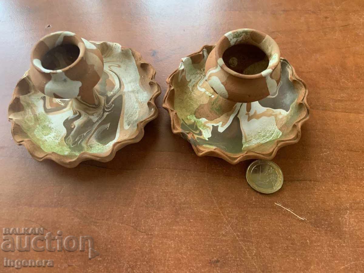 SFEȘNIC DIN CERAMICĂ - 2 BUC. REDUCERE SFEȘNIC DIN CERAMICĂ - 2 BUC. REDUCERE