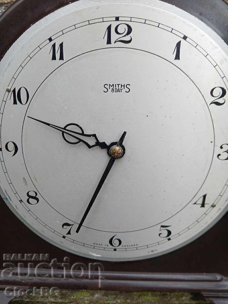 Ceas de șemineu vintage englezesc Smiths cu mecanism de 8 zile cu preț € 49.00 | 95.84 BGN Ceas de șemineu vintage englezesc Smiths cu mecanism de 8 zile cu preț € 49.00 | 95.84 BGN