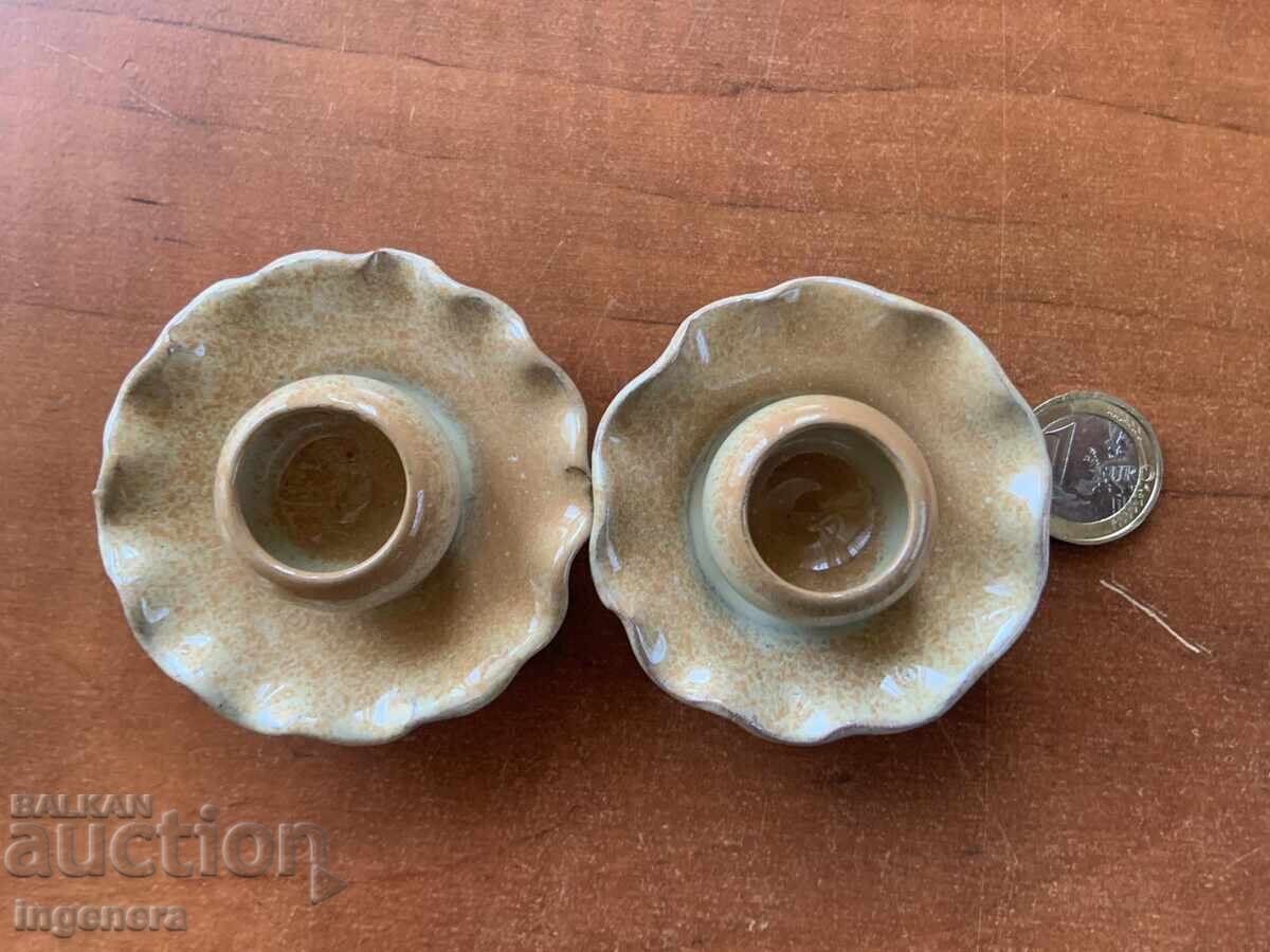 CERAMIC CANDLE HOLDER - 2 PCS. SALE with price € 3.90 | 7.63 BGN