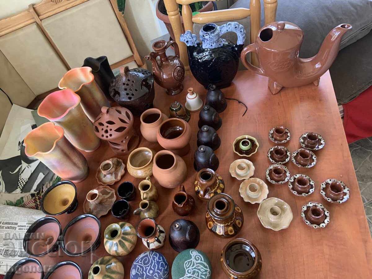 VAZĂ DIN CERAMICĂ VAZĂ MICĂ ARTĂ - 2 BUC. LICHIDARE - 6