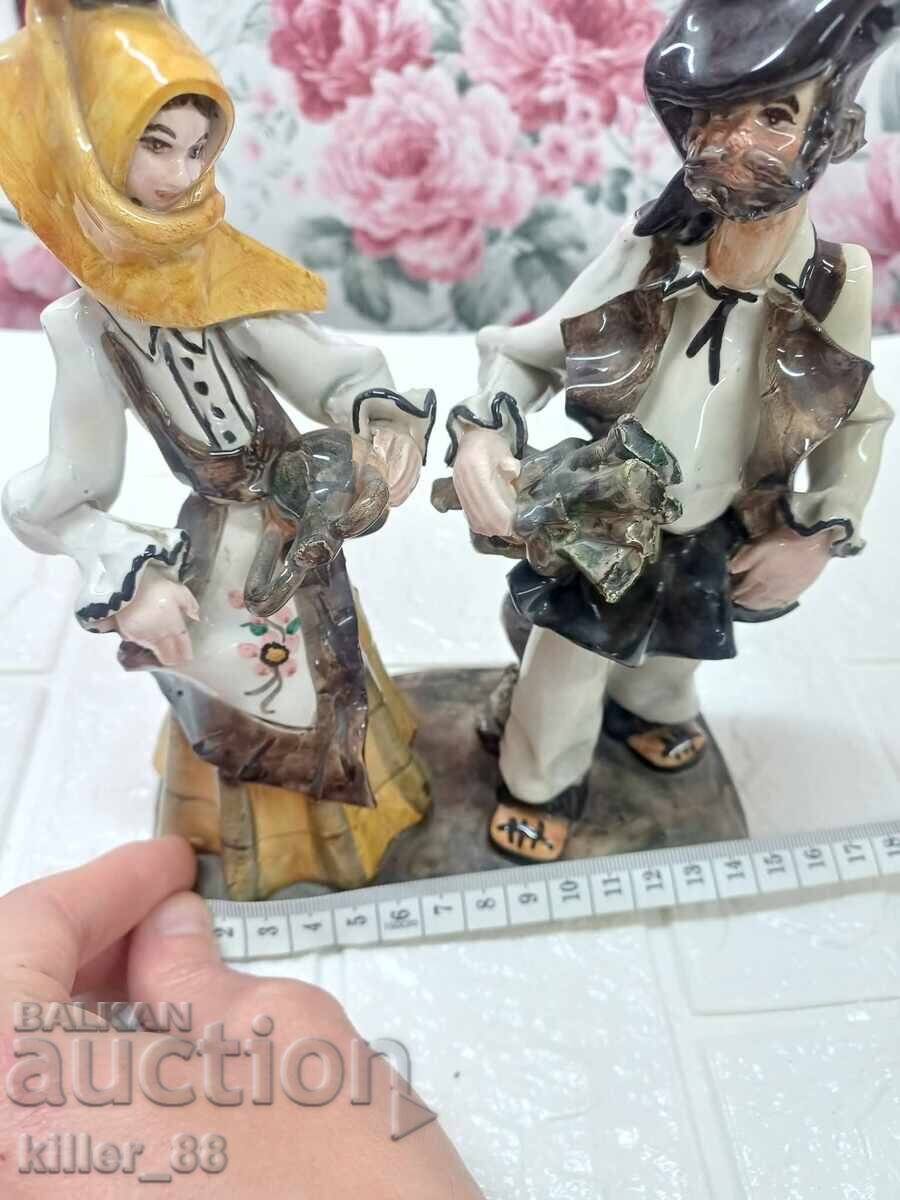 Statuetă veche din ceramică italiană STELIO MOLA - 6 Statuetă veche din ceramică italiană STELIO MOLA - 6