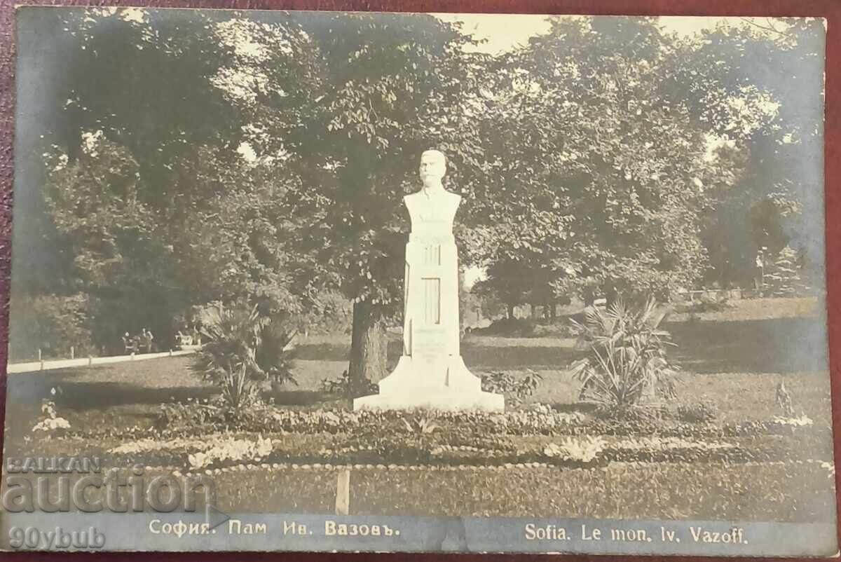 Κάρτα δεκαετίας 1920 Σόφια, μνημείο του Ιβάν Βάζοφ