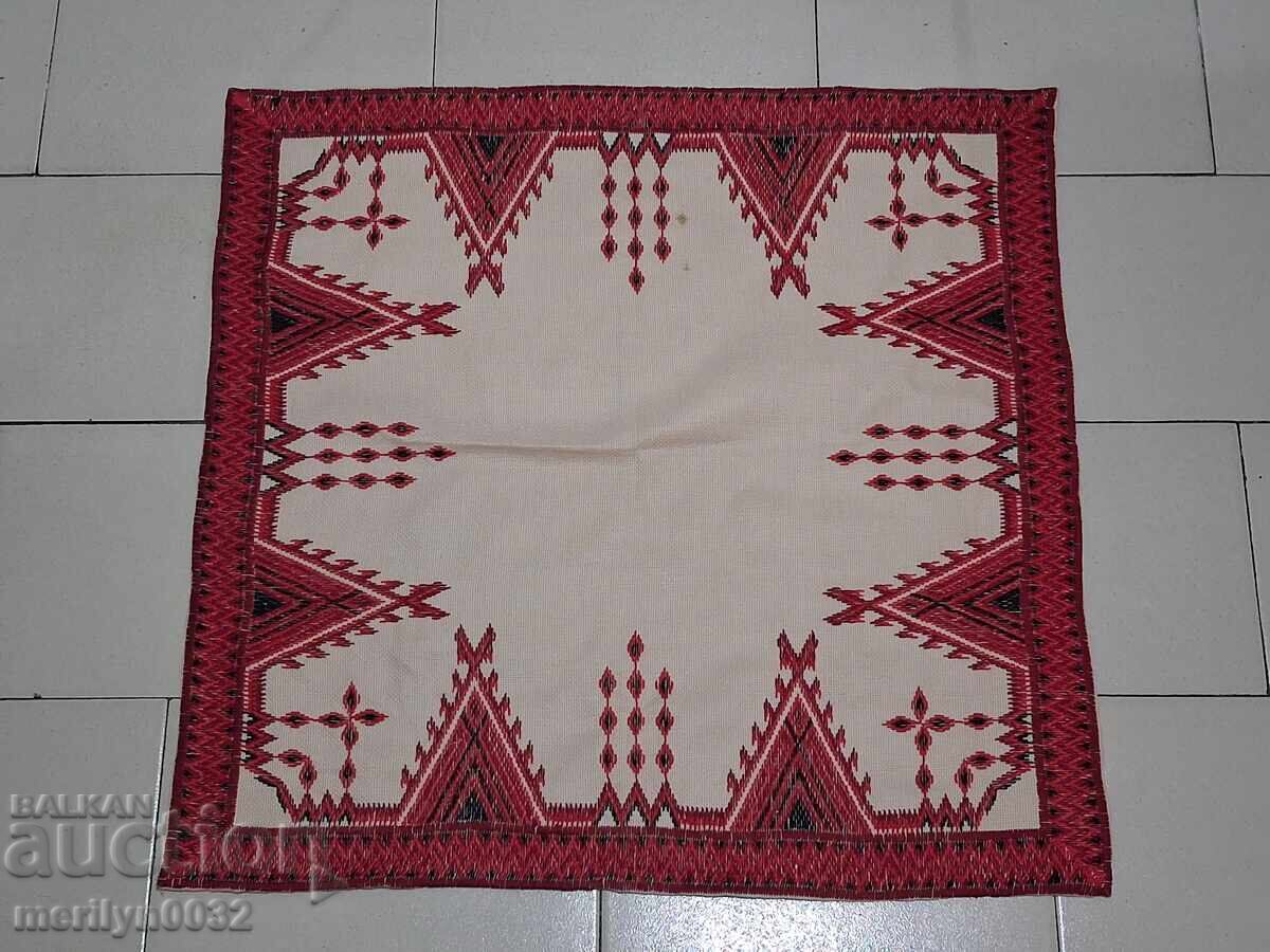 Cec brodat vechi, fata de masa, milo, broderie bulgara