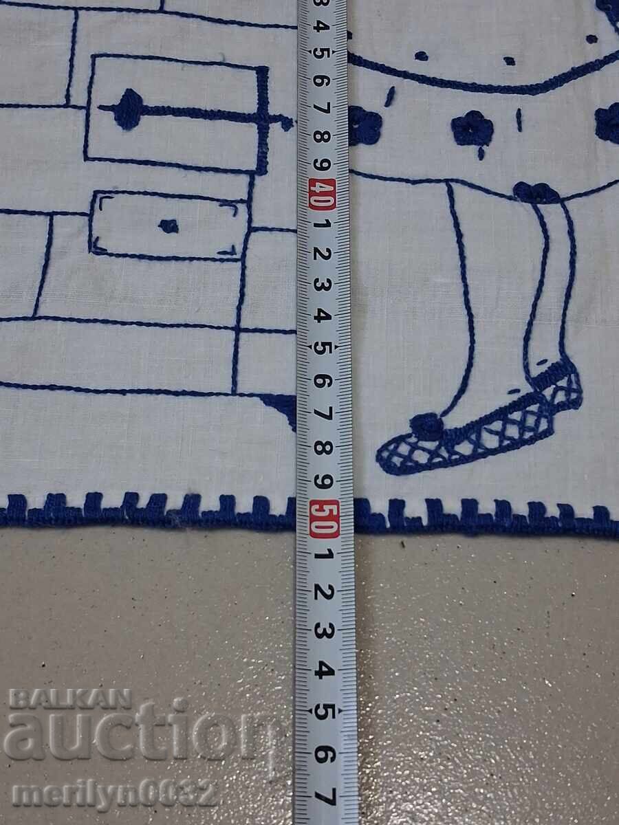Covor vechi de perete, broderie bulgărească, panou, covor - 5