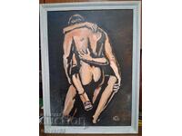 Tablou erotic. Culori în ulei