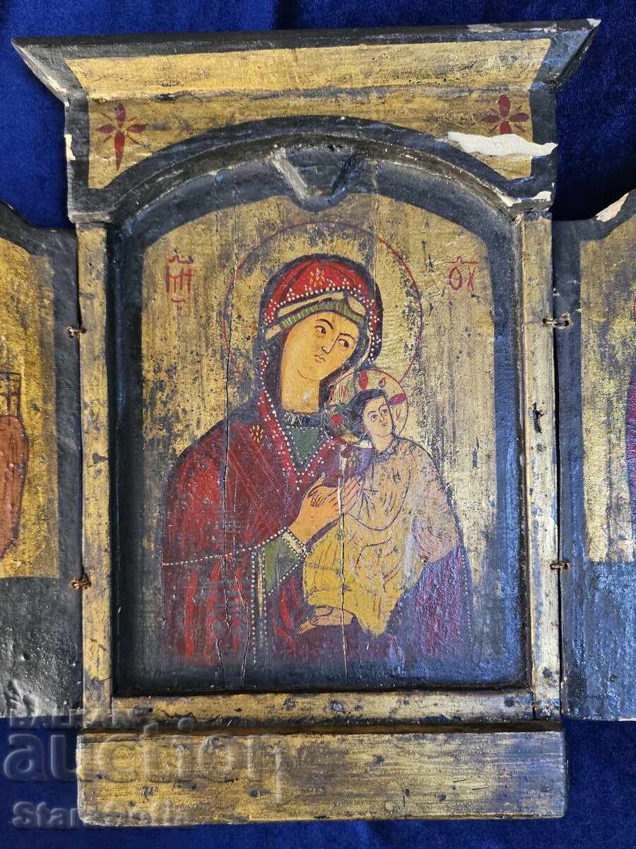 Αναγεννησιακή οικιακή εικόνα Τρίπτυχο 19ου αιώνα με τιμή € 650.00 | 1271.29 BGN