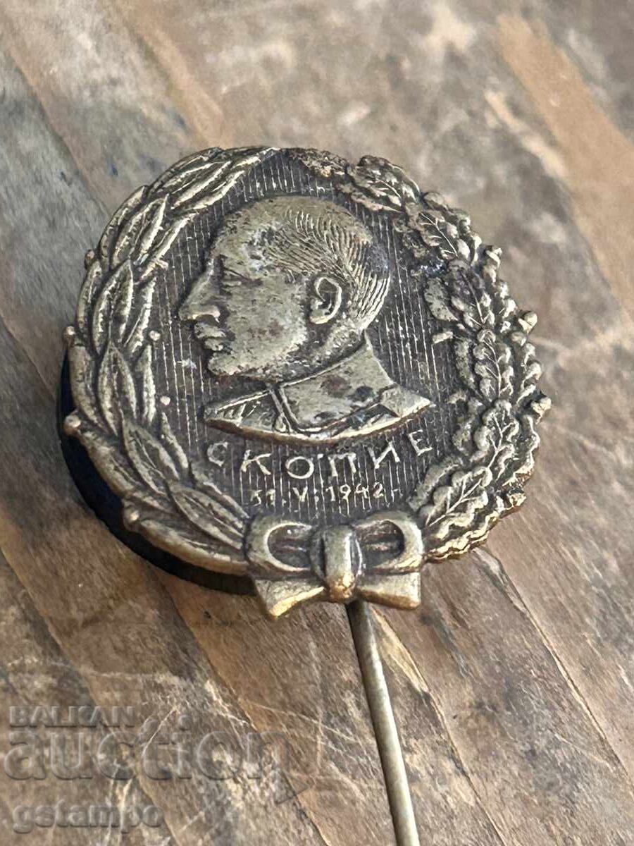 Livrarea Insignă / Boris al III-lea Skopje 31.V. 1942 / Macedonia