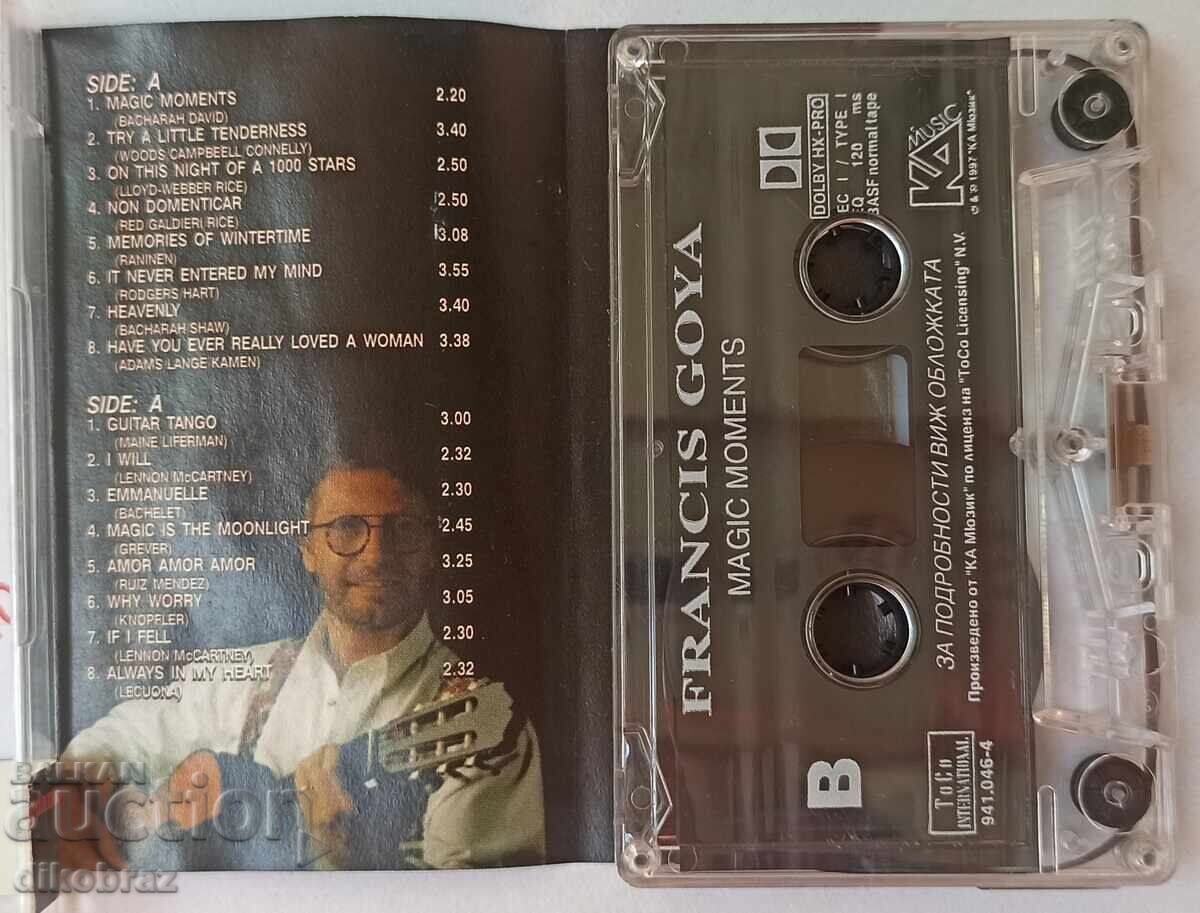Licitație Francis Goya - Magic moments - casetă audio din 1997
