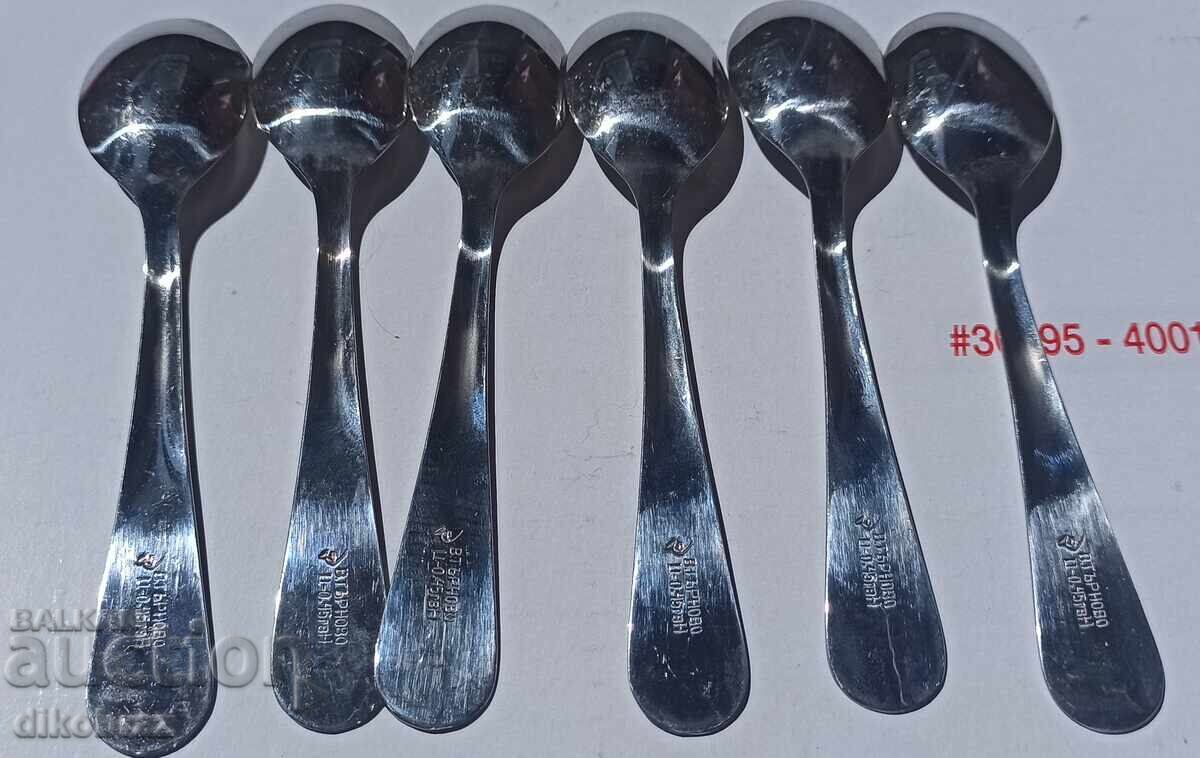 Delivery of 6 Dessert Spoons - The Grandfather Pulls the Turnip - VT - from the socialist era Delivery of 6 Dessert Spoons - The Grandfather Pulls the Turnip - VT - from the socialist era