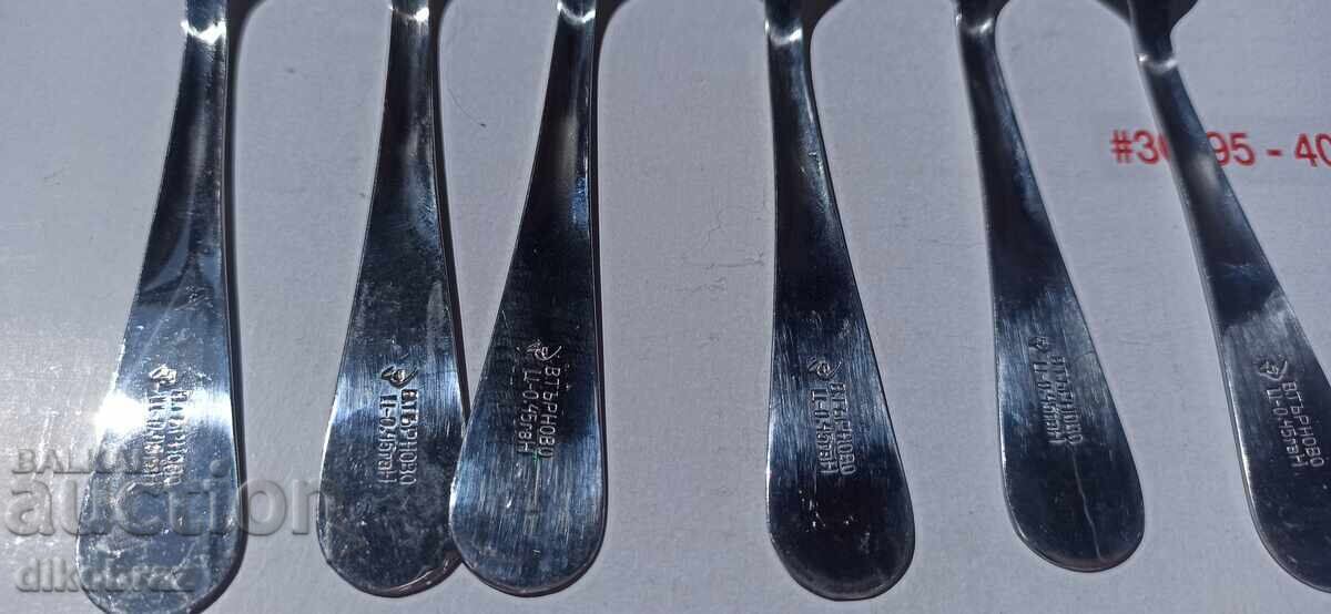 6 Dessert Spoons - The Grandfather Pulls the Turnip - VT - from the socialist era - 5 6 Dessert Spoons - The Grandfather Pulls the Turnip - VT - from the socialist era - 5