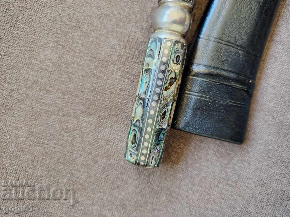 Mughal kard with a mother-of-pearl handle - 5