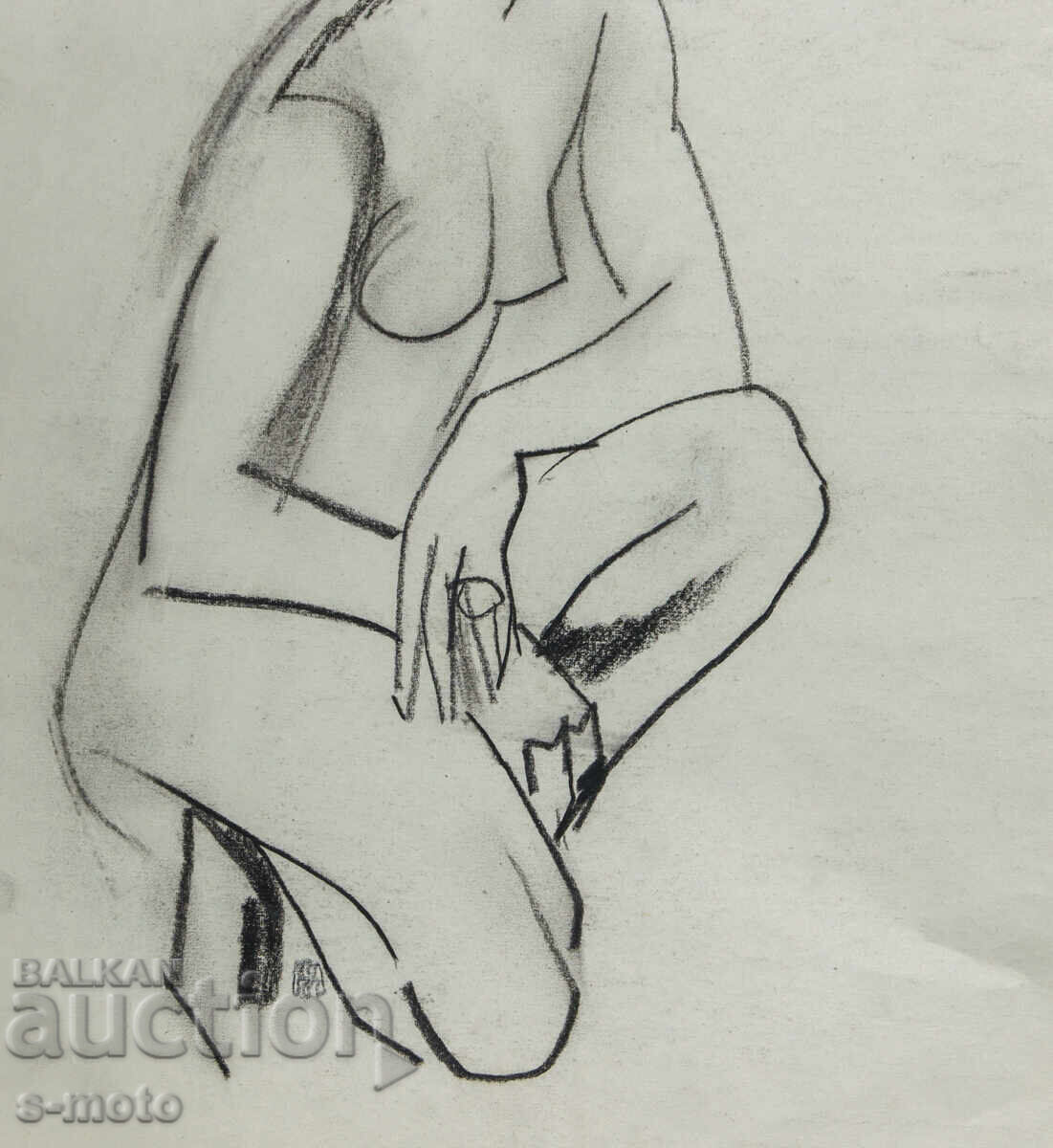 Livrarea Desen vechi portret nud