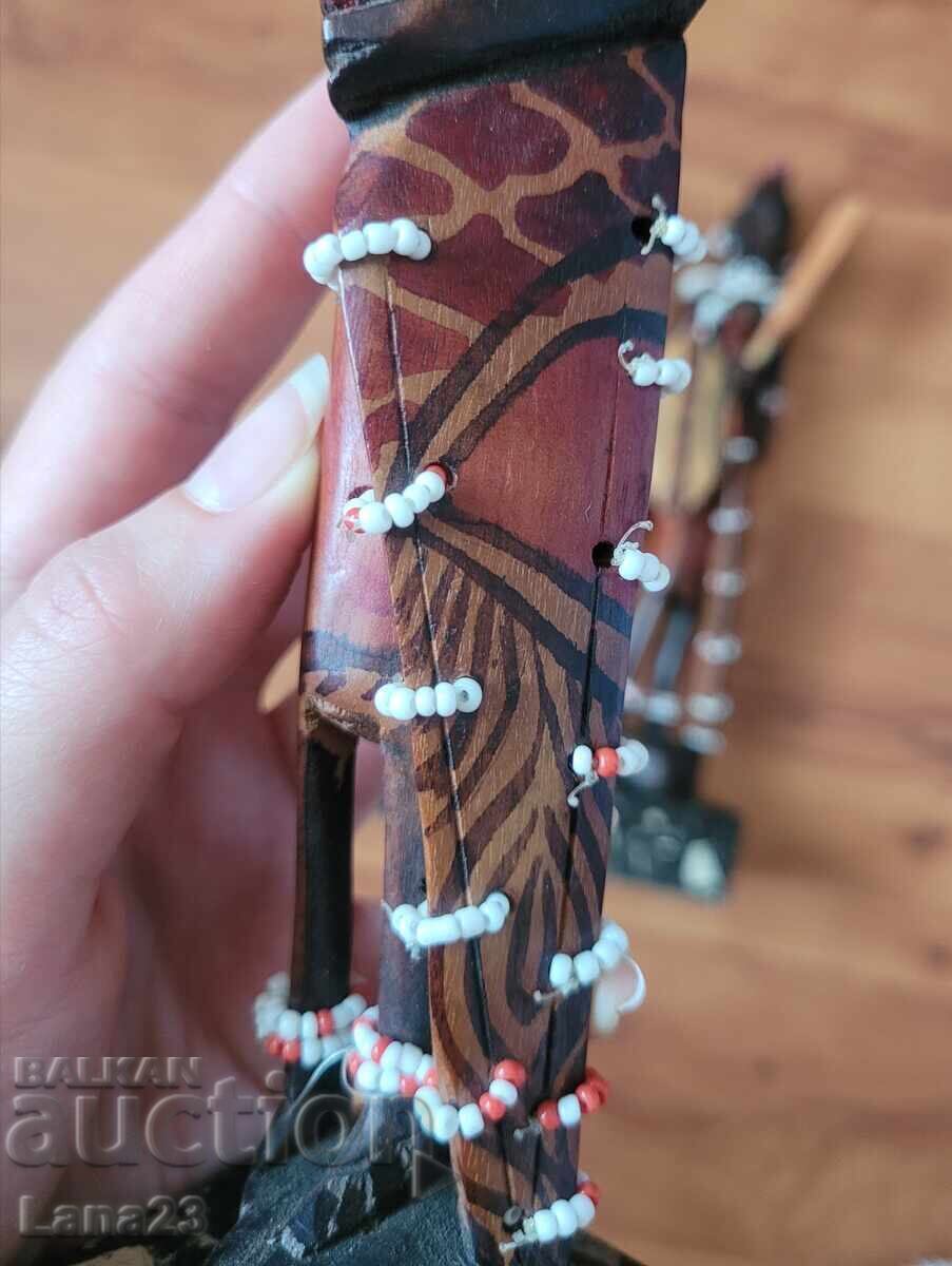 Licitație Figurine africane din lemn, decorațiune vintage