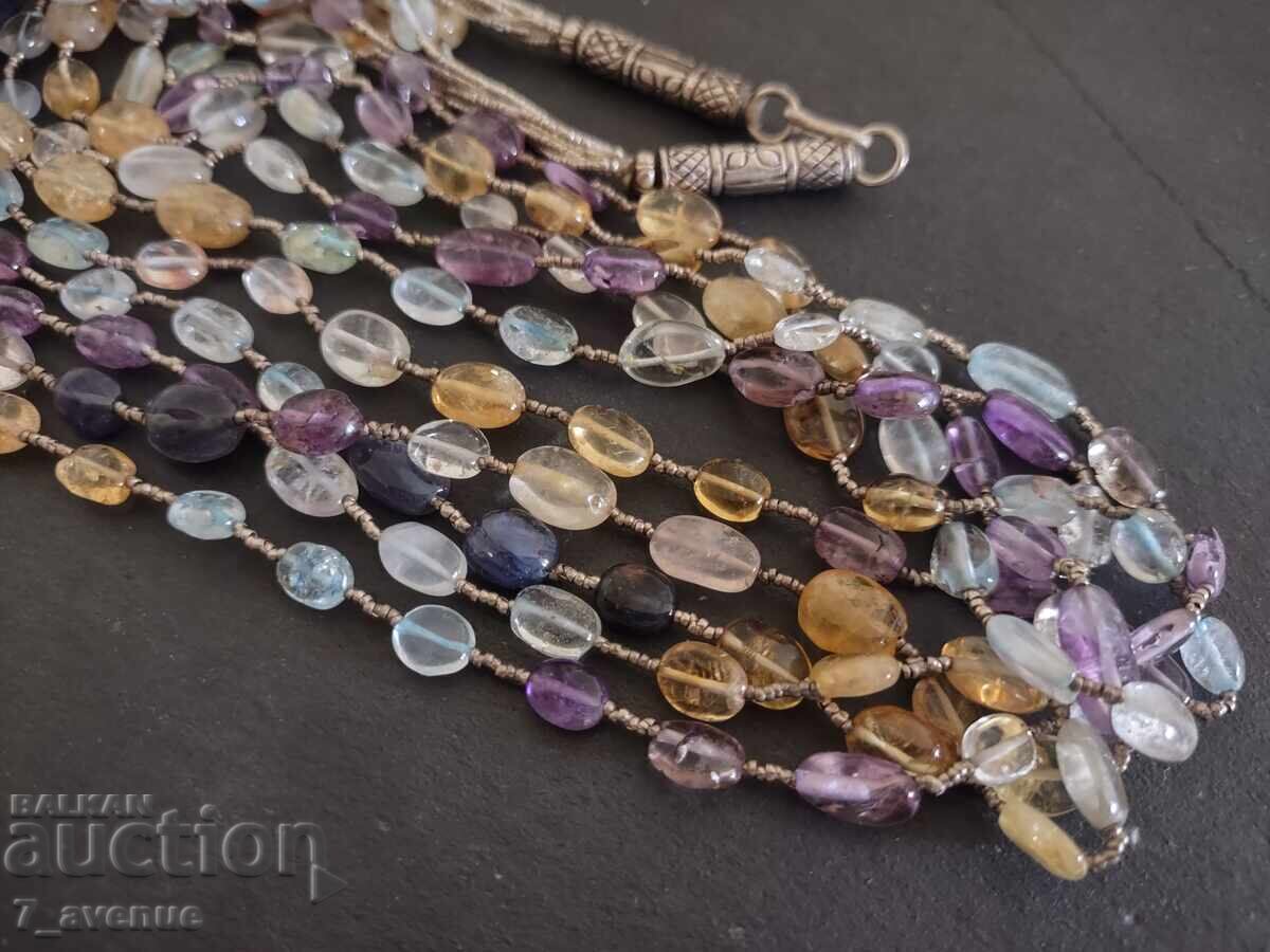 COLIER spectaculos cu pietre naturale Ametist, Citrin și cu preț € 129.99 | 254.24 BGN