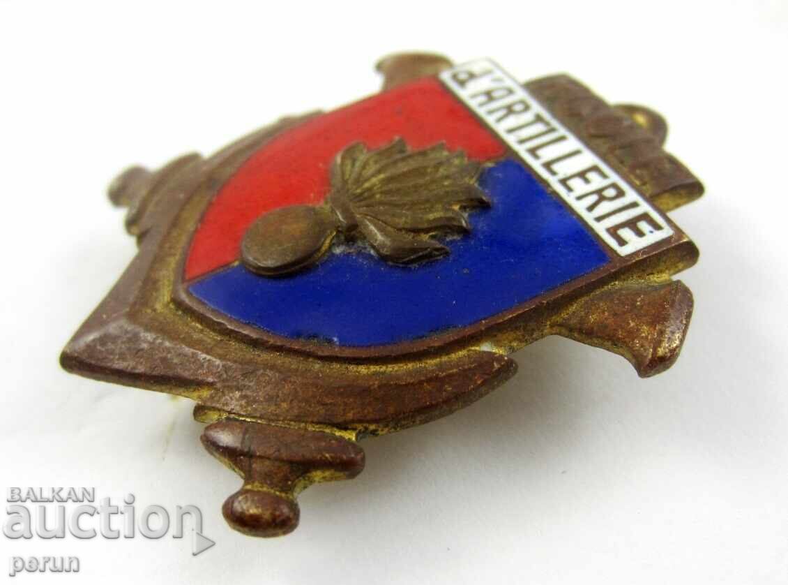 Insignă militară franceză - Școala de artilerie - Email - Drago #252 cu preț € 8.50 | 16.62 BGN