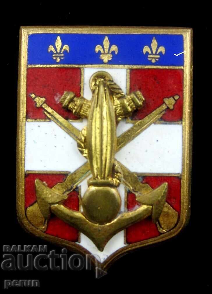 Armata franceză - Infanteria marină - Insigna centrului de instruire - Email cu preț € 8.99 | 17.58 BGN