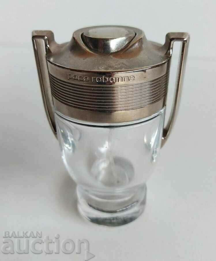 Аукцион СТЪКЛЕНО ШИШЕ ОТ ПАРФЮМ PACO RABANNE INVICTUS ПРАЗНО
