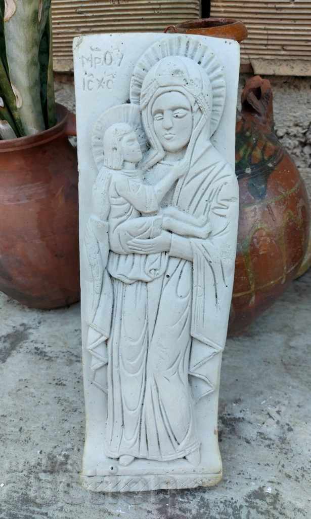 PANOU DIN GIPS FECIOARA MARIA ISUS HRISTOS ICONIȚĂ PANOU DIN GIPS FECIOARA MARIA ISUS HRISTOS ICONIȚĂ