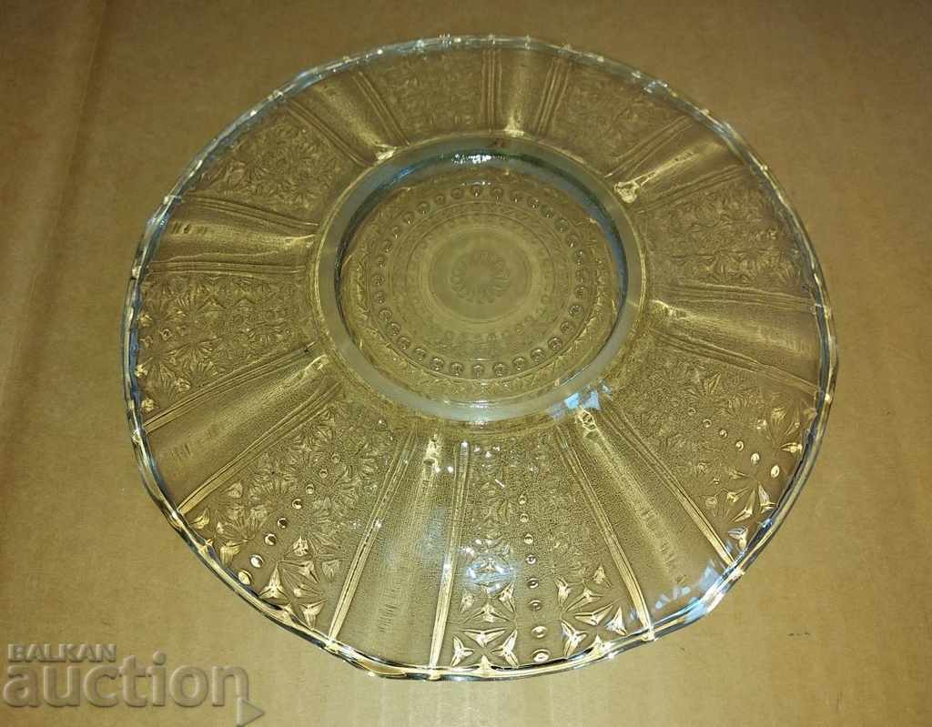 PLATOU DIN STICLĂ VINTAGE BOL FRUCTIERĂ FARFURIE TAVĂ PENTRU DULCIURI - 5 PLATOU DIN STICLĂ VINTAGE BOL FRUCTIERĂ FARFURIE TAVĂ PENTRU DULCIURI - 5