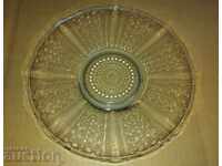SOCIALIST GLASS PLATTER PLATE FRUIT BOWL SWEETS TRAY