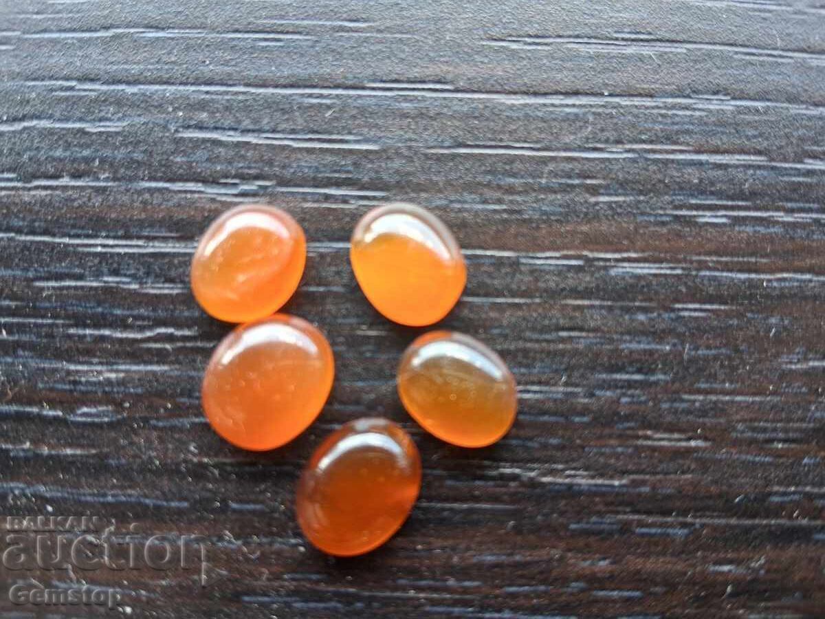 Auction  LOW START! 15 pcs. natural chalcedony lot from 1 BGN!