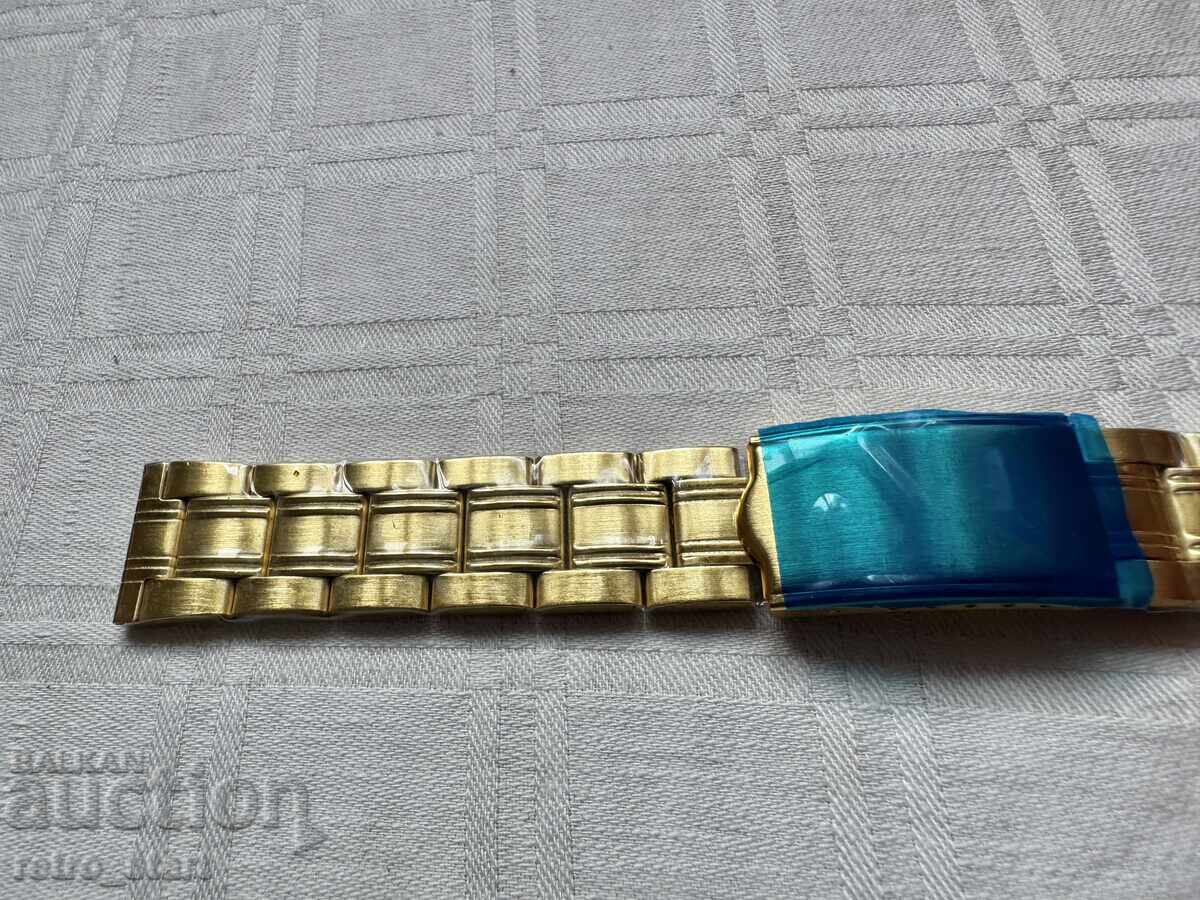 Auction  Metal yellow watch strap, stable!