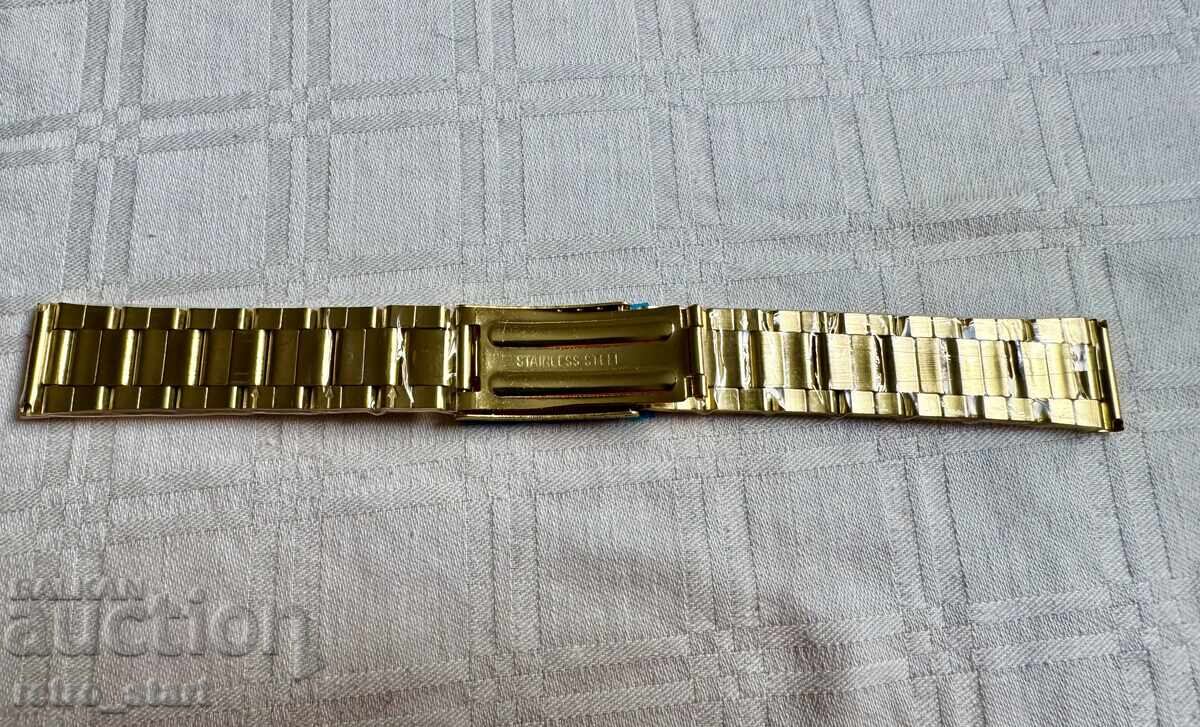 Metal yellow watch strap, stable! - 5