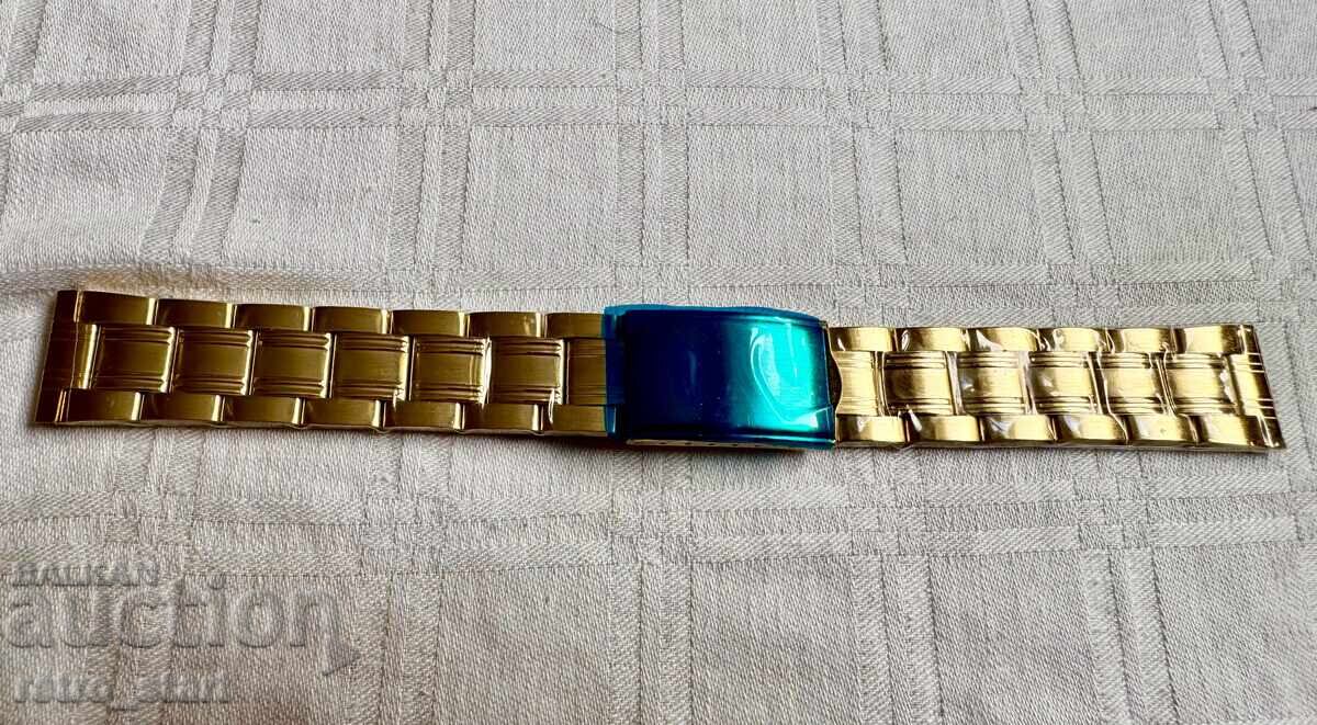 Metal yellow watch strap, stable! - 6